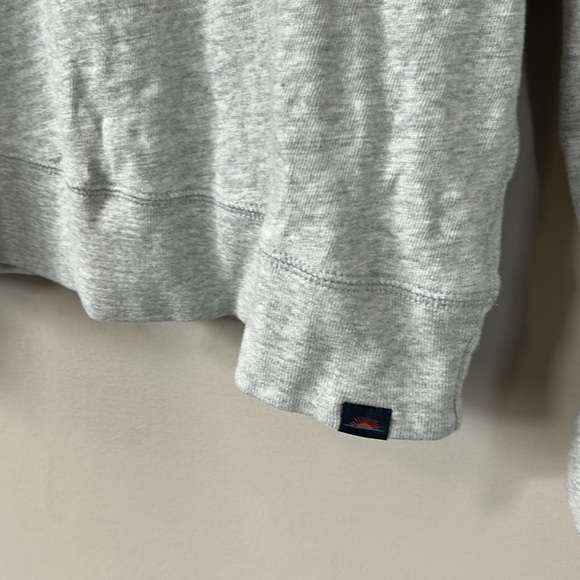 FAHERTY Sunwashed Slub Hoodie Shirt Light Grey Heather Mens Knit Top Sz L - Picture 5 of 15